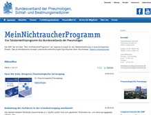 Tablet Screenshot of pneumologenverband.de